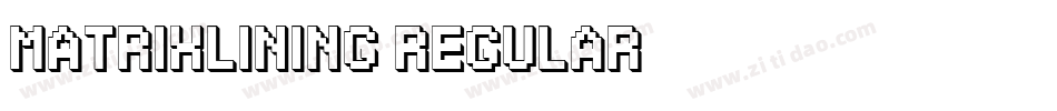 MatrixLining Regular字体转换